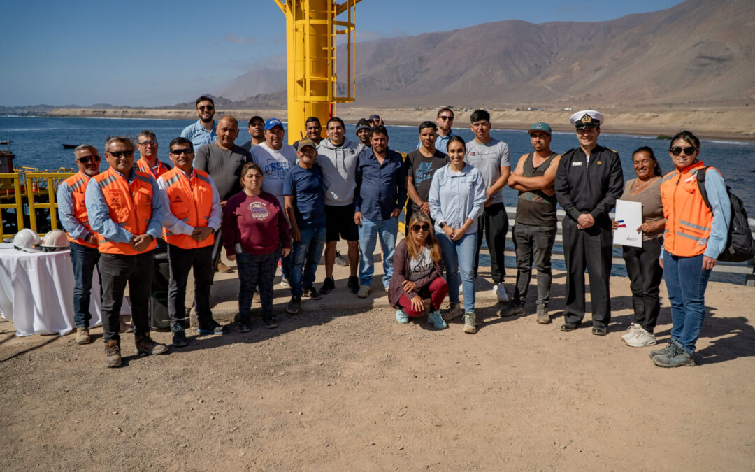 Michilla mejora su embarcadero y renueva grúa para impulsar la pesca artesanal