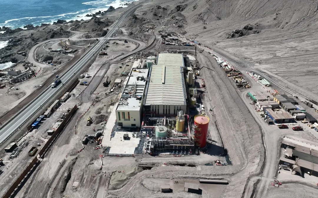 Planta desaladora de Codelco entra en fase final con marcha de las pruebas operativas